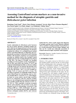 Assessing GastroPanel serum markers as a non