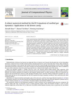 A robust numerical method for the R13 equations of rarefied gas