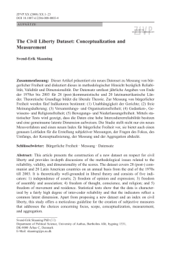 The Civil Liberty Dataset: Conceptualization and Measurement