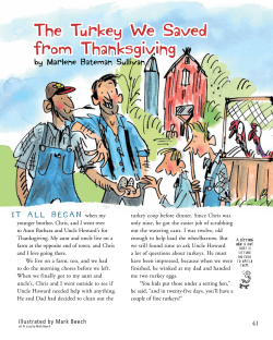 The Turkey We Saved from Thanksgiving