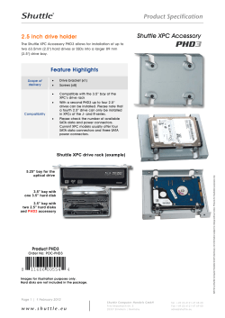 Shuttle XPC Accessory PHD3