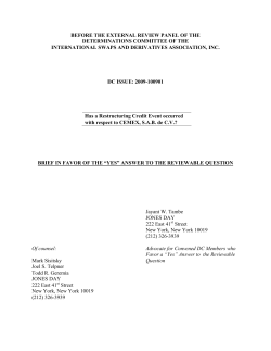 Brief In Favor Of The "Yes" Answer To The Reviewable