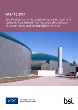 PAS 110:2014 - Alliance Technical Laboratories