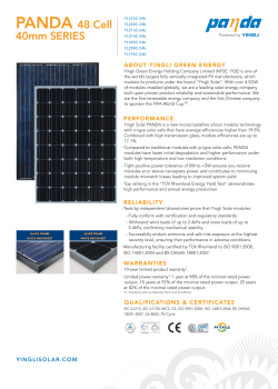 PANDA 48 Cell 40mm SERIES - BT zonne