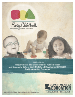 NSECD - Louisiana Believes