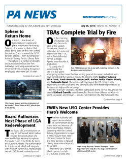 PA NEWS - Port Authority Retirees Association