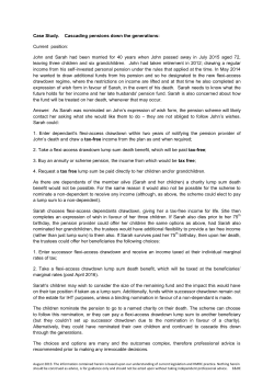 Pension Case Study 1