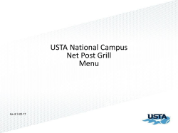 full menu - USTA National Campus