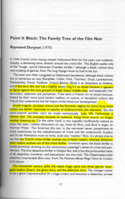 Paint It Black: The Family Tree of Film Noir