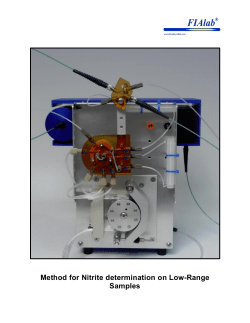 Nitrite Low Range - FIAlab Instruments