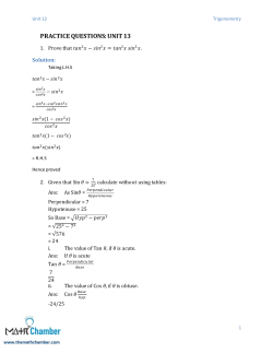 practice questions: unit 13