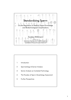 Standardizing Sperm