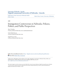 Immigration Controversies in Nebraska: Policies, Politics, and Public