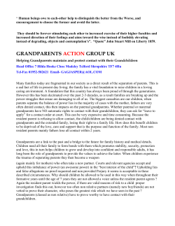 grandparents action group uk - Families Link International