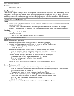 THINPREP PAP TEST Synonyms &bull; Liquid