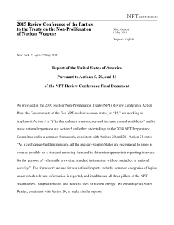 2015 Review Conference of the Parties to the Treaty on the Non
