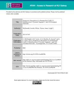 Title Progressive Decoration of a Pentanuclear Cu(II) 12