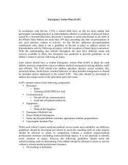Emergency Action Plan (EAP)