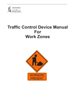 Traffic Control Device Manual For Work Zones