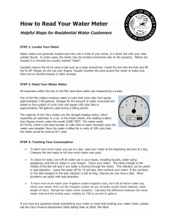 How to Read Your Water Meter