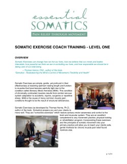 somatic exercise coach training - level one