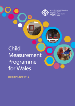 Child Measurement Programme for Wales