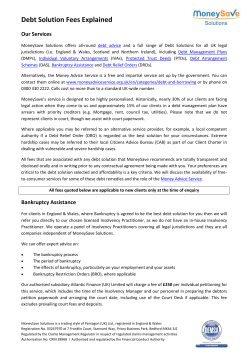 MS web - Our Fees Explained PDF