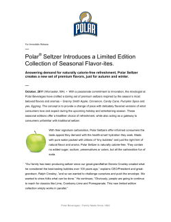 Polar Seltzer Introduces a Limited Edition