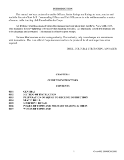 Drill Manual - Nautical Training Corps