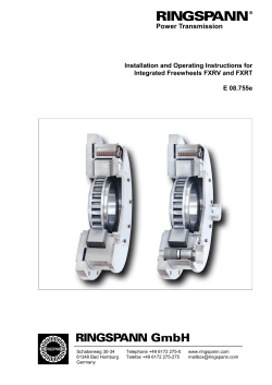 Installation Instructions FXRV and FXRT