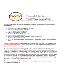 Preparing your income tax return can be a daunting task