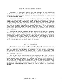 TOPIC 7 &bull;. MUSCULAR SYSTEM FUNCTIONS Movements of