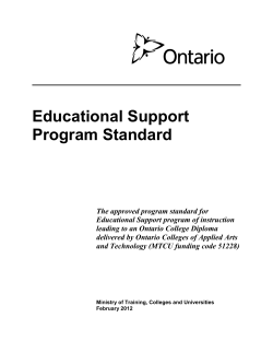 Educational Support Program Standard