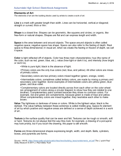 Elements of Art Line is a mark with greater length than width. Lines