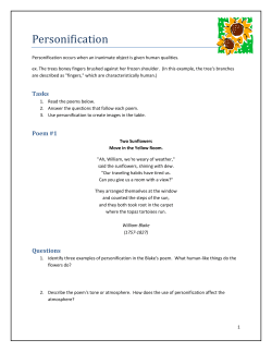 Personification - English Unit Plans