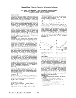 Human Blood Exhibits Gaussian Relaxation Behavior
