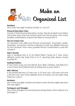 Make an Organised List - Parkhurst State School