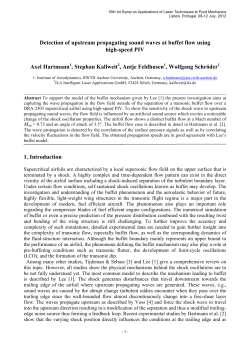 Detection of upstream propagating sound waves at buffet flow using