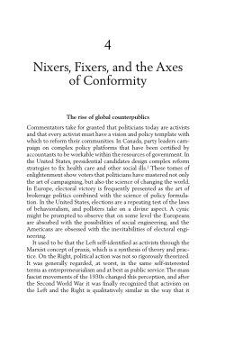Nixers, Fixers, and the Axes of Conformity