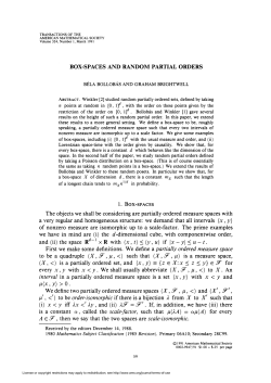 partially ordered measure space scale