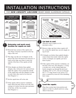Cupola Installation Instructions