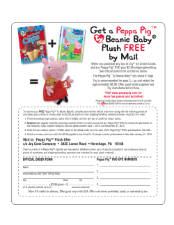 Get a Peppa Pig&trade; Beanie Baby&reg; Plush FREE by Mail