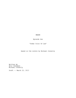 Bosch 1x01 (Pilot)