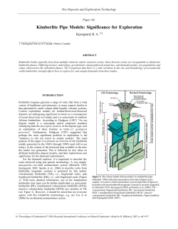 Kimberlite Pipe Models - Decennial Mineral Exploration Conferences