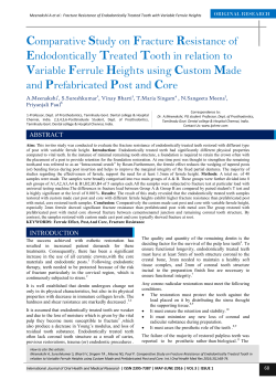 Comparative Study on Fracture Resistance of
