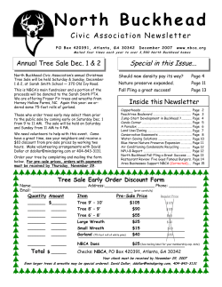 Dec. - North Buckhead Civic Association