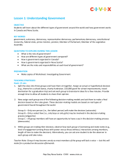 Lesson 1: Understanding Government