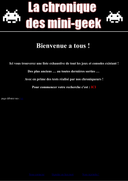 Bienvenue a tous - Fichier