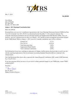 May 17, 2012 City #01029 City Official City of Presidio PO Box 1899