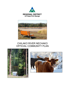 chilako river nechako official community plan